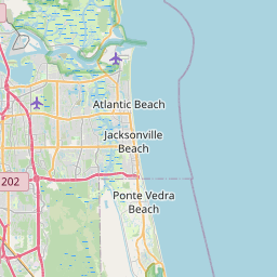 Jacksonville, Estados Unidos mapa — hora actual, la zona horaria,  aeropuertos cercanos, población