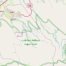 نقشه ی هوایی شهر تبریز