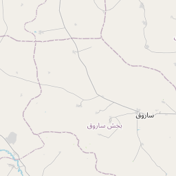 ساروق, ایران نقشه — زمان کنونی، منطقه زمان, فرودگاههای نزدیک