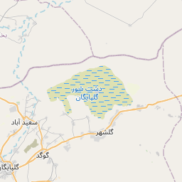 گلپايگان, ایران نقشه — زمان کنونی، منطقه زمان, فرودگاههای نزدیک, جمعیت