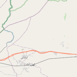 کهن آباد, ایران نقشه — زمان کنونی، منطقه زمان, فرودگاههای نزدیک