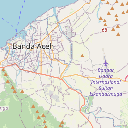 Banda Aceh Kabupaten Aceh Besar Jarak Antara Kota Km Mi Mengemudi Arah Jalan