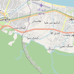 چالوس — نوشهر, فاصله بین شهرستانها (کیلومتر، مایل), مسیرهای رانندگی, جاده