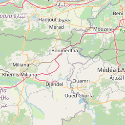 الجزائر عين الدفلى المسافة بين المدن كم ميل اتجاهات