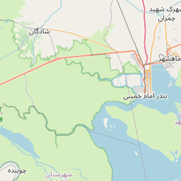فاصله آبادان — بندر ماهشهر در کیلومتر مایل, جهت مسیر