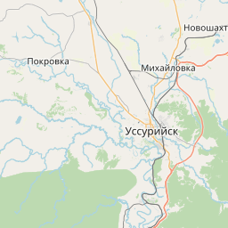 Карта Уссурийска на 2023 год, подробная: районы, названия улиц, номера домов